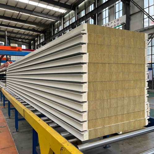 PU edge rockwool wall panel PU edge rockwool wall panel